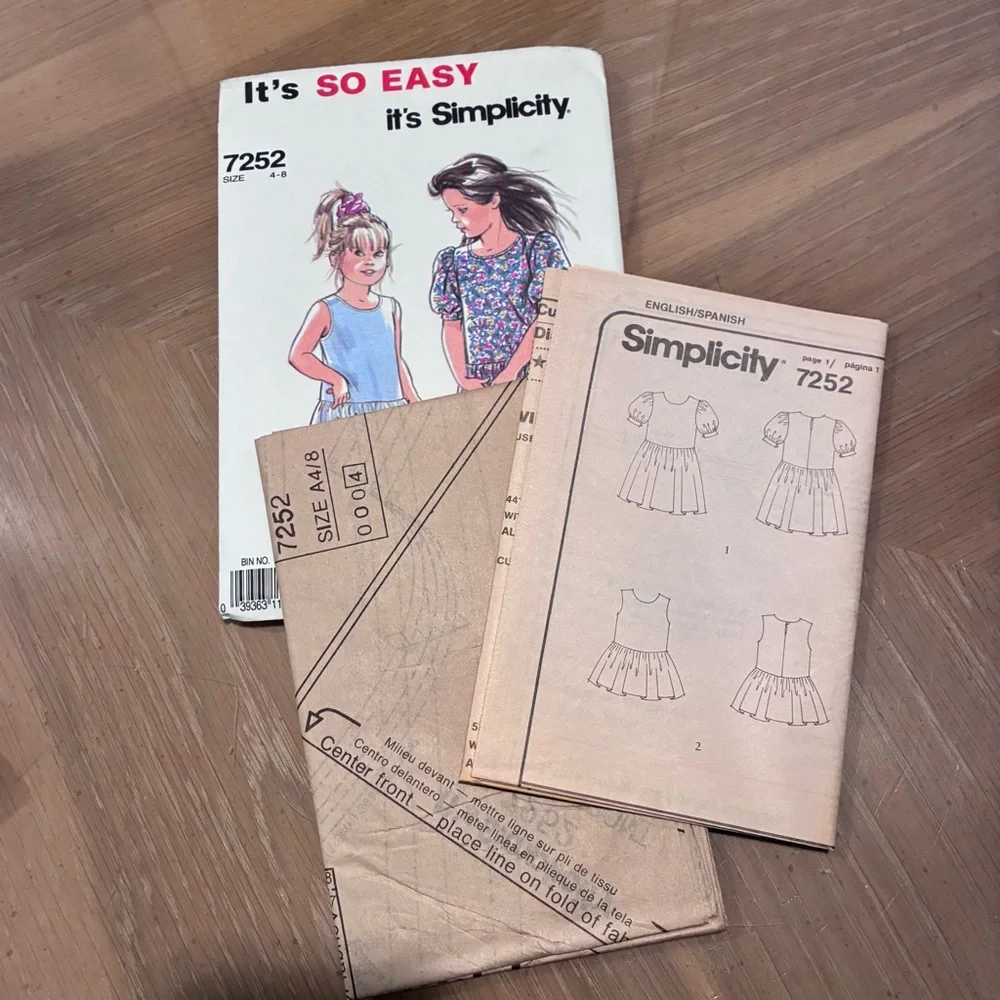 VINTAGE Unused UNCUT Sewing Patterns.  (6) NEW: original packages CHILD SIZES.